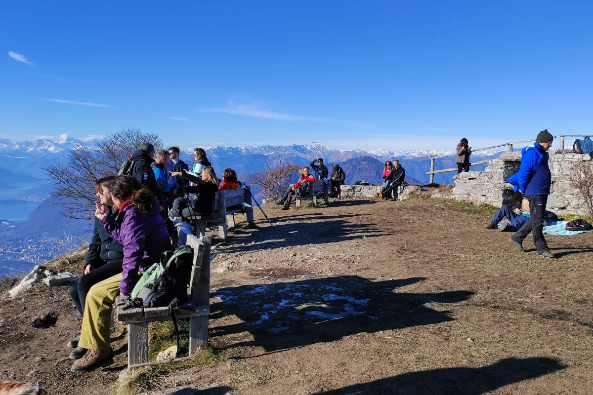 Trekking invernale al forte di Orino in provincia di Varese