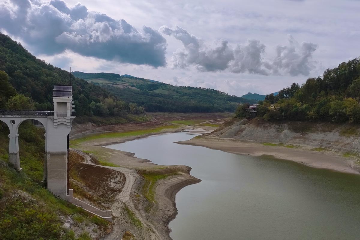 Vista sul lago di Trebecco