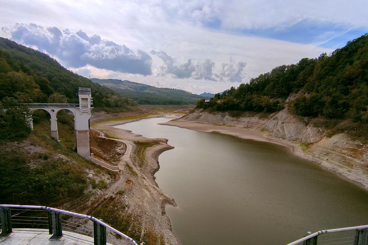 Vista sul lago di Trebecco