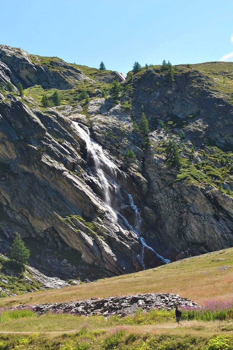 La cascata Rochemolles nei pressi del rifugio Scarfiotti