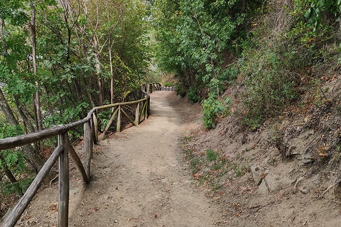 Sentiero del Tidone nei pressi del Lago di Trebecco