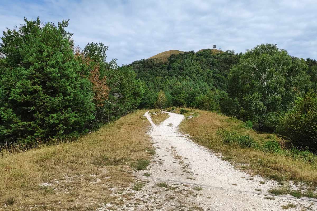 Salita Monte Martica in MTB