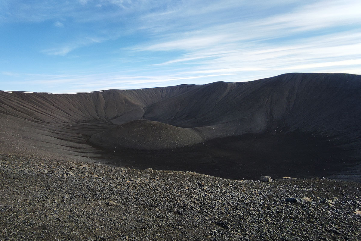 Vulcano Hverfjall in Islanda