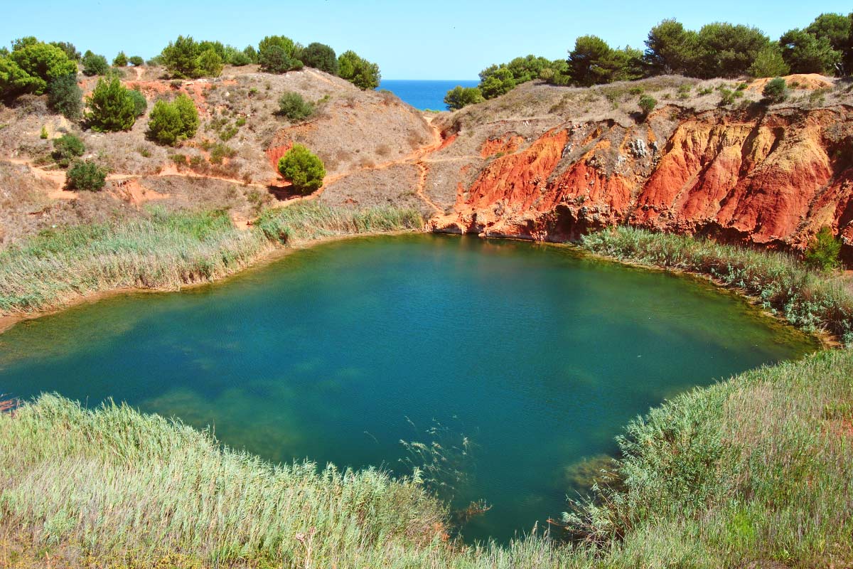 Laghetto della cava di bauxite presso Otranto, in Salento