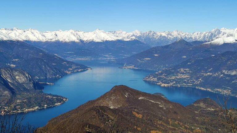 Trekking al monte San Primo in inverno