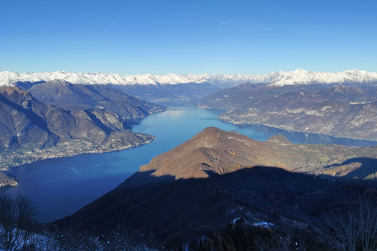 Il triangolo lariano visto dal monte San Primo