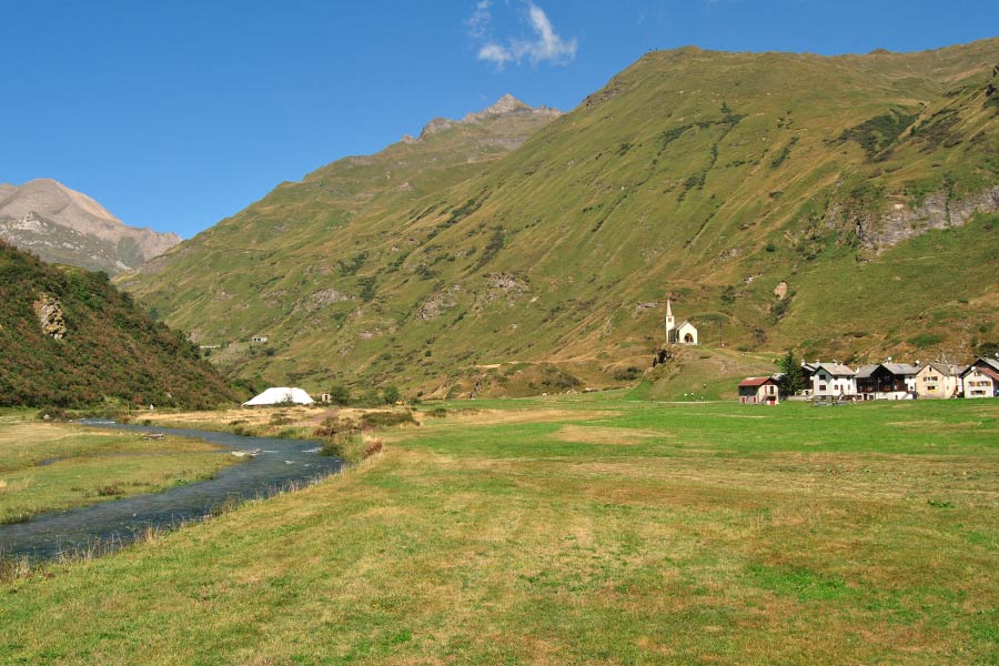 Il paesino di Riale in Val Formazza